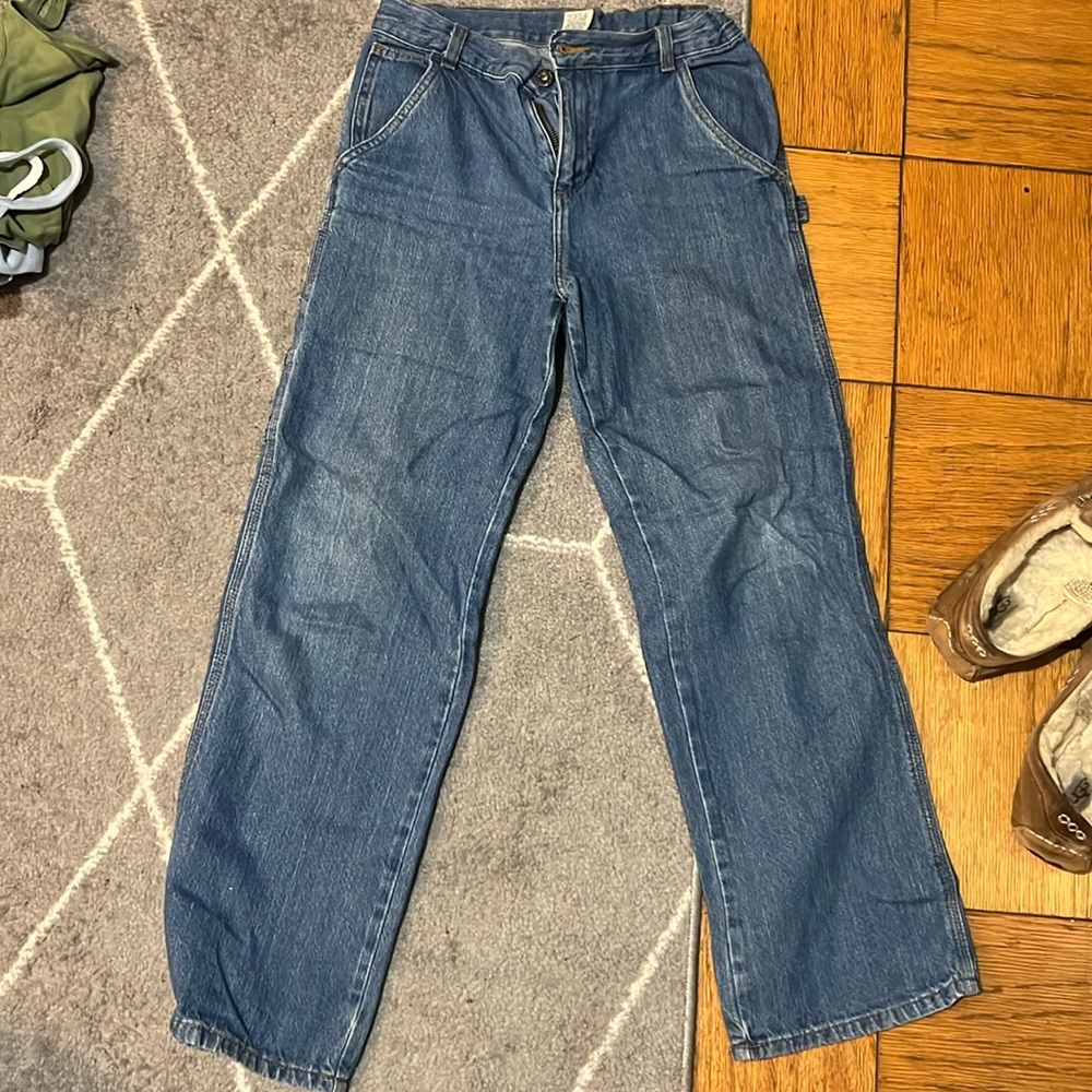 Faded glory utility jeans. size small.